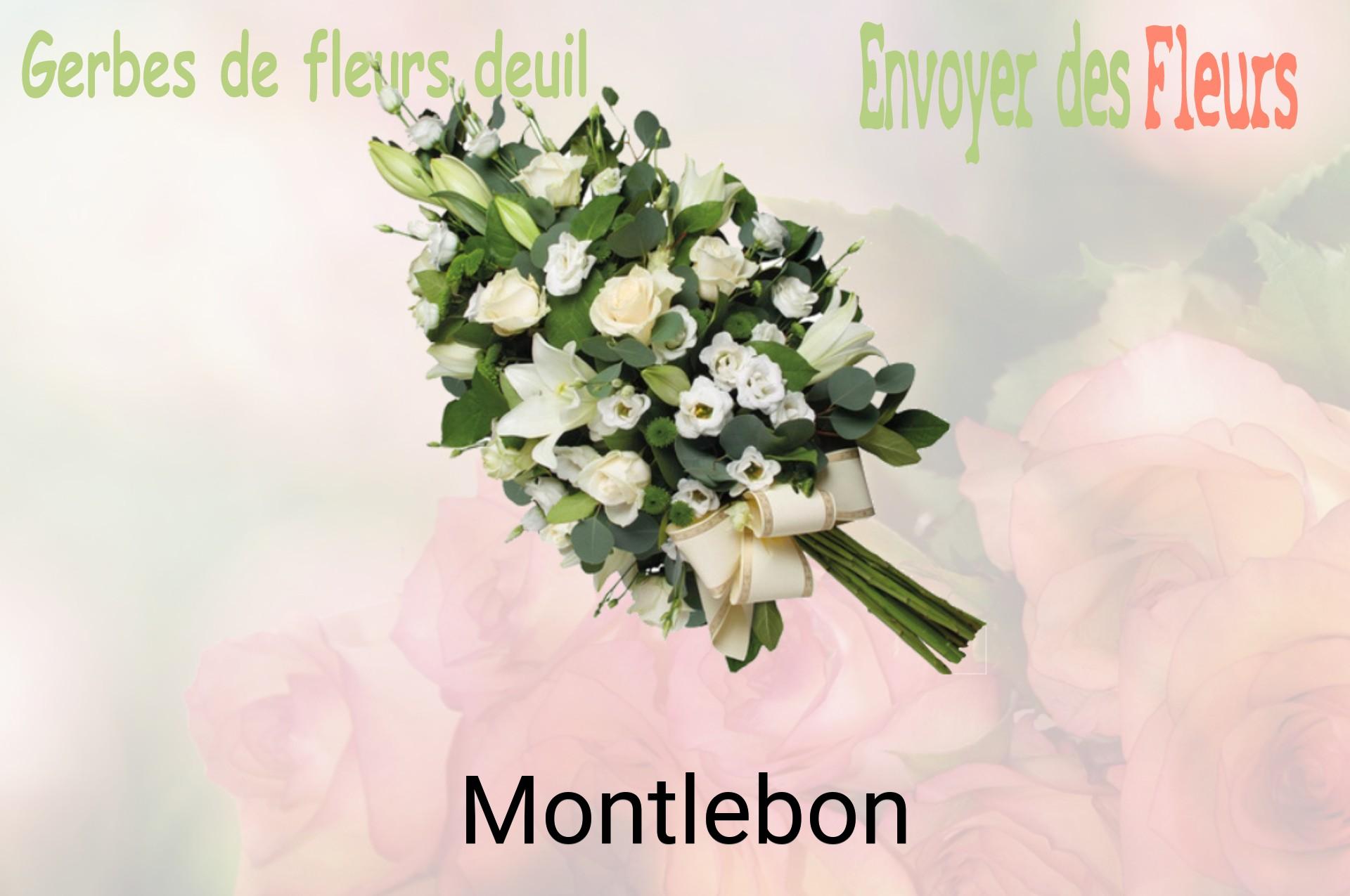 Gerbe de fleurs de deuil livrée à Montlebon
